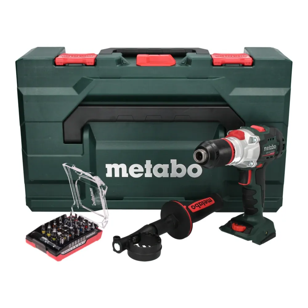 Metabo SB 18 LTX BL I 130 Nm 18 V Taladradora percutora sin acumulador + MetaBOX set + Juego de puntas, 32 pzs. - sin bate...