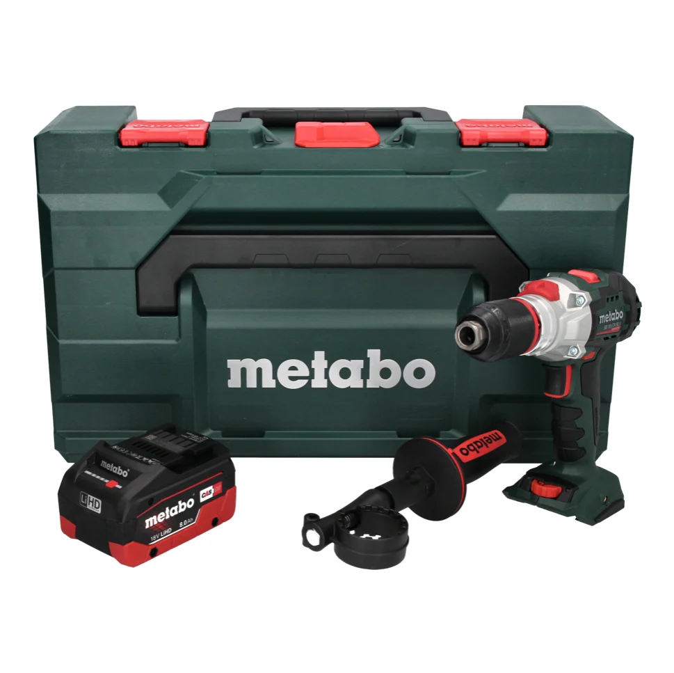 Metabo SB 18 LTX BL I 130 Nm 18 V taladradora percutora sin cable y sin escobillas + 1x baterí 8,0 Ah + maletín MetaBOX -...