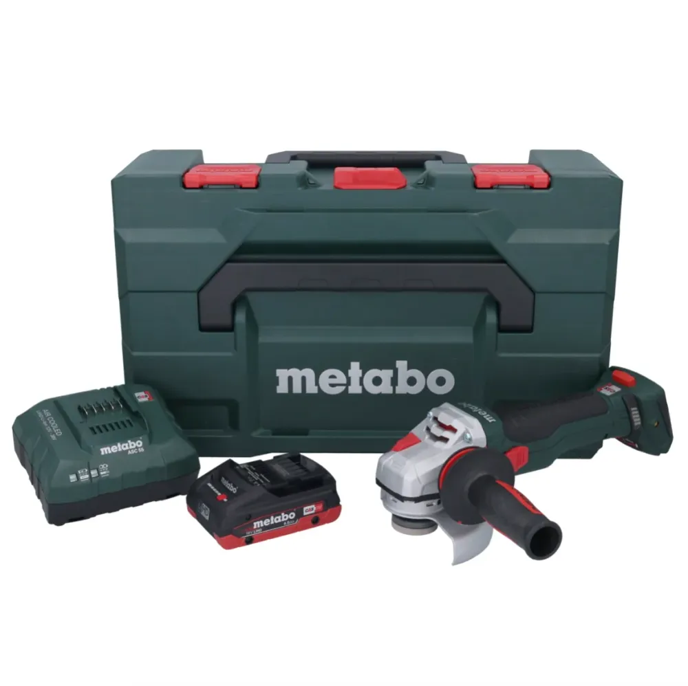 Metabo WB 18 LTX BL 15-125 Quick amoladora angular sin cable 18 V 125 mm sin escobillas + 1x baterí recargable 4,0 Ah + ca...