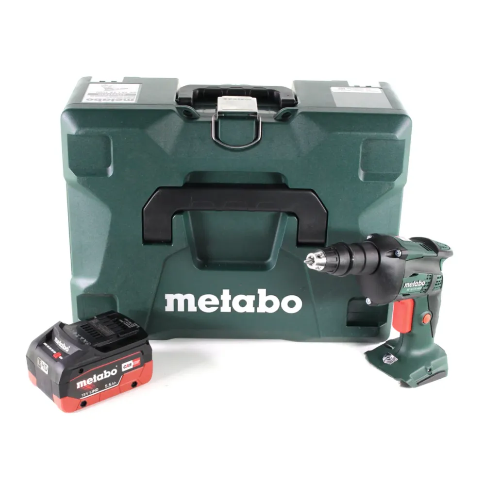 Metabo SE 18 LTX 4000 atornillador para construcción en seco baterí 18 V 7 Nm 1/4" + 1x baterí LiHD 5,5 Ah + MetaLoc - sin...