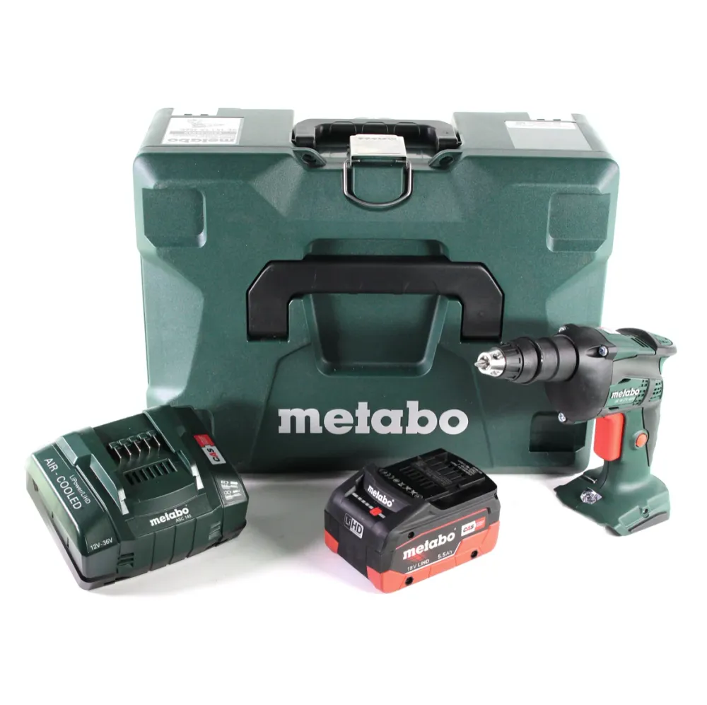 Metabo SE 18 LTX 4000 atornillador para obras en seco baterí 18 V 7 Nm 1/4" + 1x baterí LiHD 5,5 Ah + cargador + MetaLoc