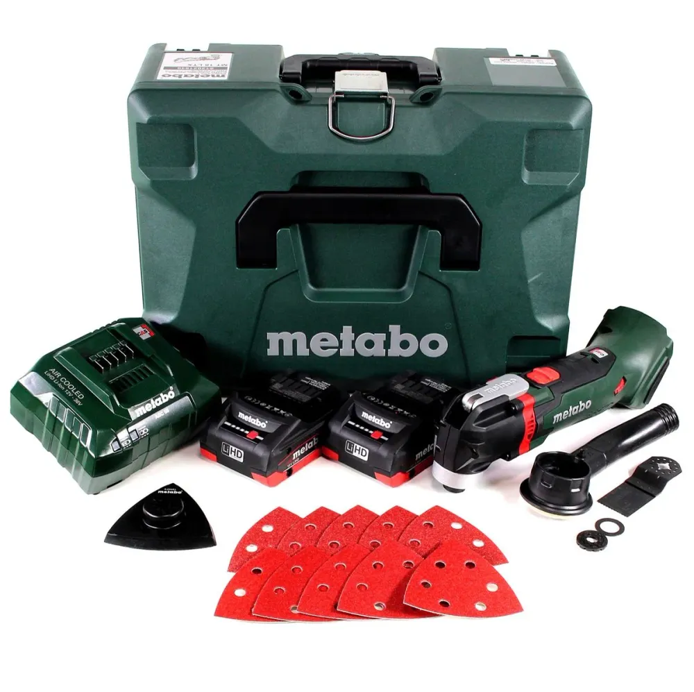 Metabo MT 18 LTX baterí multiherramienta 18V (613021710) compatible OIS/Starlock + 2x baterí 4.0Ah + cargador + maletín