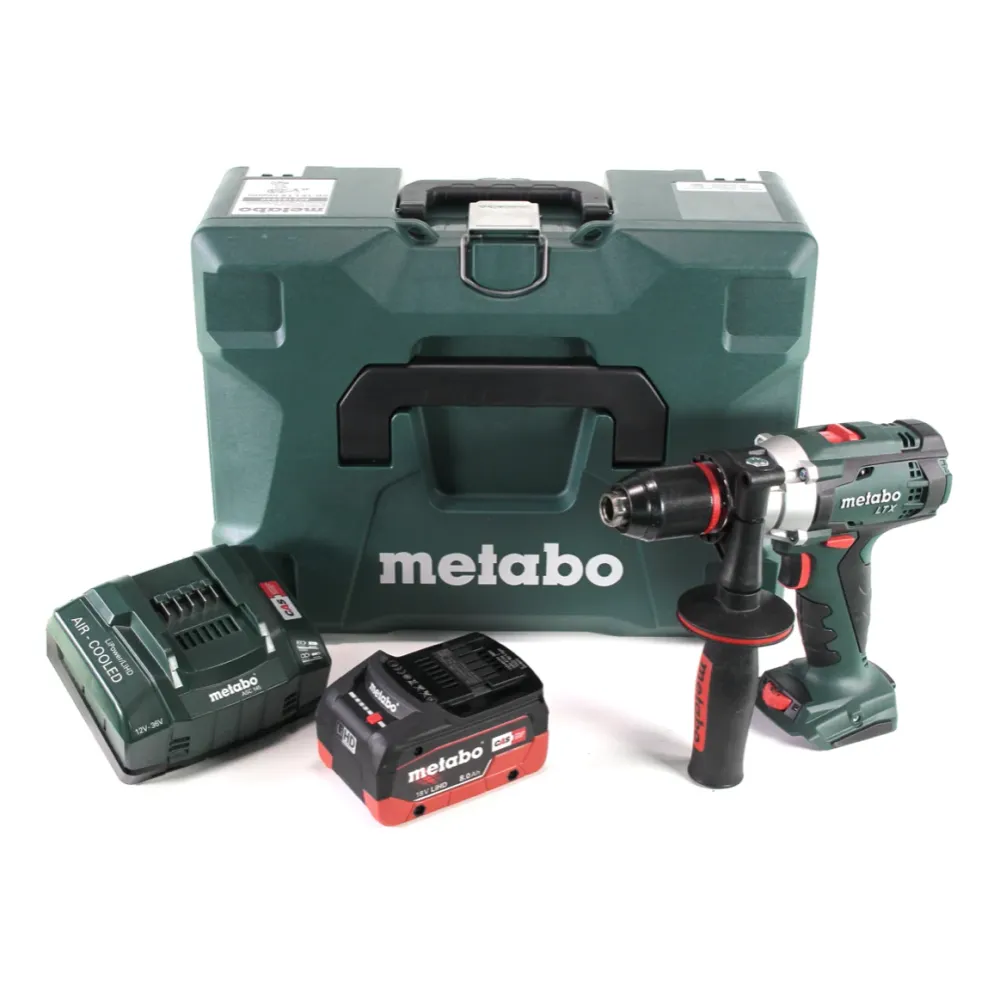 Metabo SB 18 LTX Impuls taladro percutor baterí 18 V 110 Nm + 1x baterí LiHD 8,0 Ah + cargador + MetaLoc