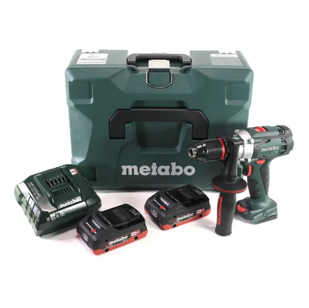 Metabo SB 18 LTX Impuls taladro percutor baterí 18 V 110 Nm + 2 baterías LiHD 4,0 Ah + cargador + MetaLoc