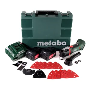 Metabo MT 18 LTX multiherramienta baterí 18V + 2x baterías 5.2Ah + cargador + estuche