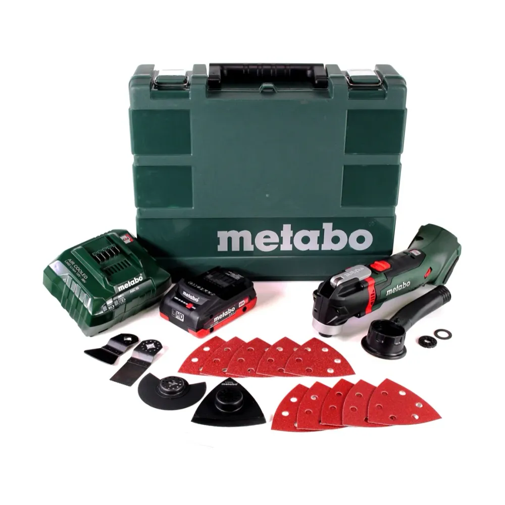 Metabo MT 18 LTX multiherramienta baterí 18V Solo + 1x baterí 4.0Ah + cargador + maletín