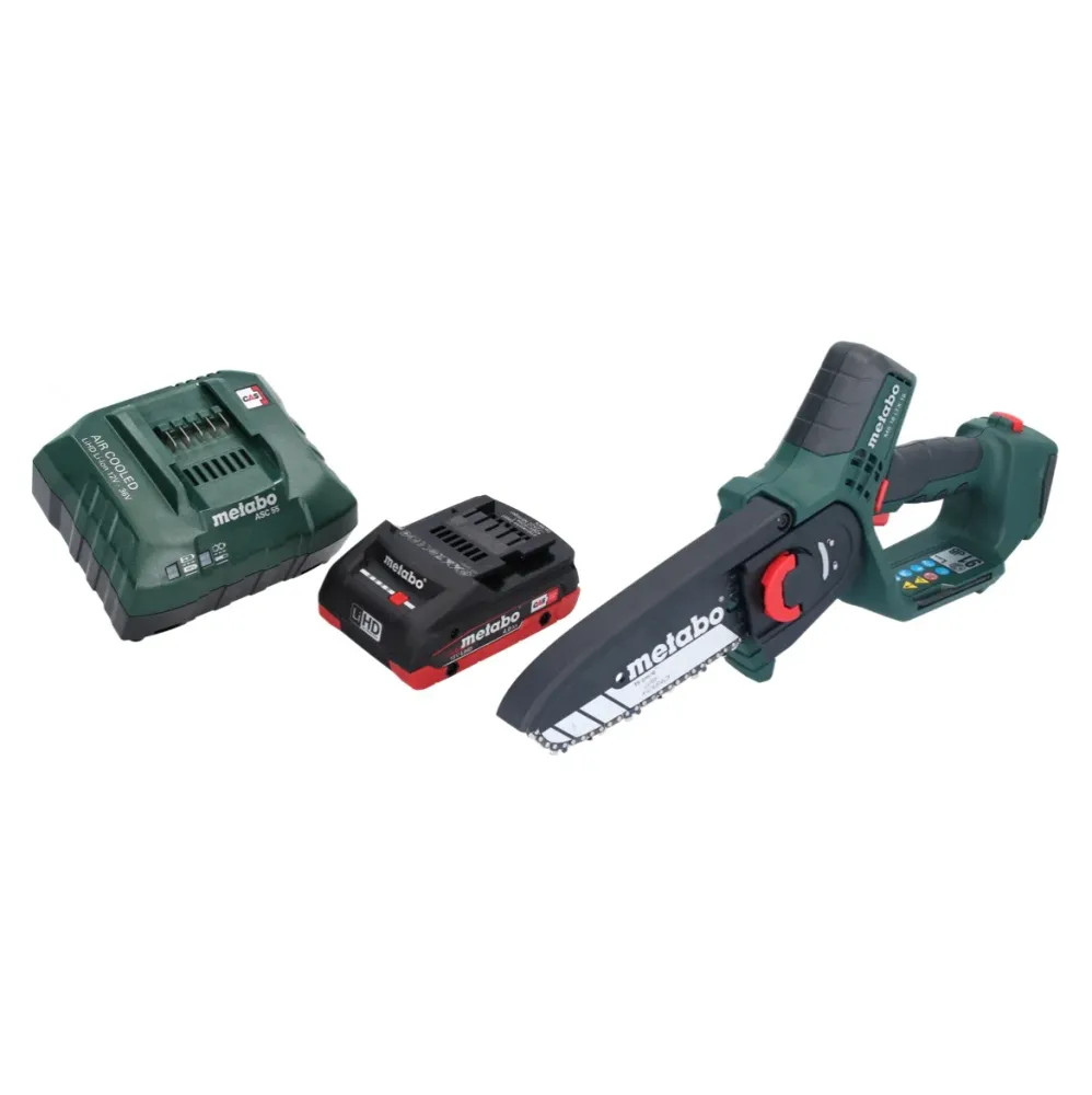 Metabo MS 18 LTX 15 podadora sin cable 18 V 15 cm 5 m/s + 1x baterí recargable 4,0 Ah + cargador