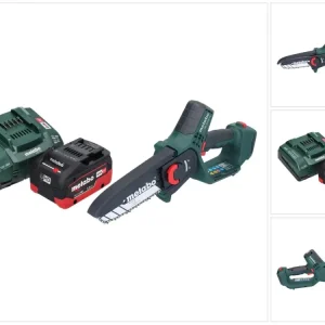 Metabo MS 18 LTX 15 podadora sin cable 18 V 15 cm 5 m/s + 1x baterí recargable 5,5 Ah + cargador