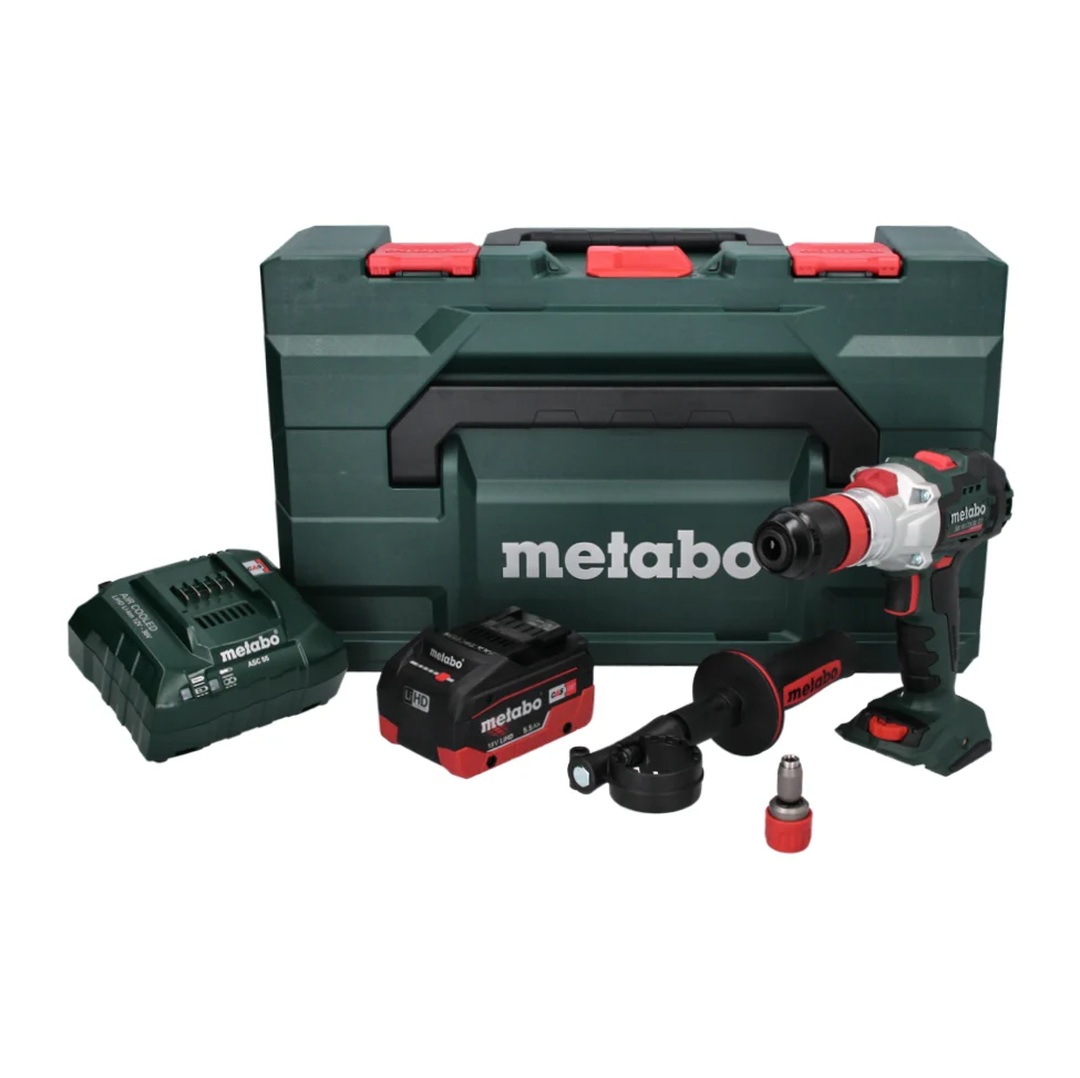 Metabo SB 18 LTX BL Q I Taladradora de percusión sin cable 18 V 130 Nm sin escobillas + 1x baterí recargable 5,5 Ah + carg...