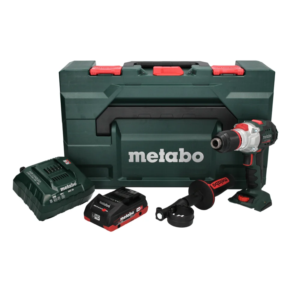 Metabo SB 18 LTX BL I Taladradora de percusión sin cable 18 V 130 Nm sin escobillas + 1x baterí recargable 4,0 Ah + cargad...