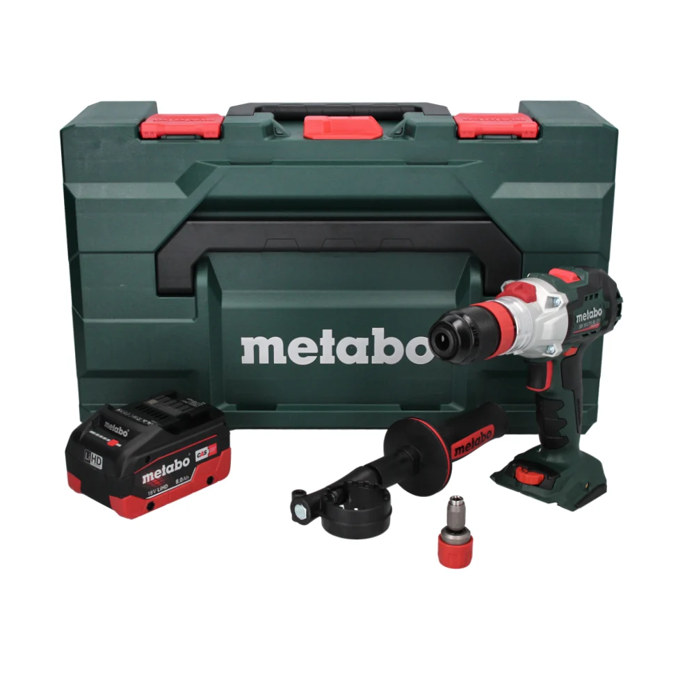 Metabo SB 18 LTX BL Q I Taladradora de percusión sin cable 18 V 130 Nm sin escobillas + 1x baterí recargable 8,0 Ah + meta...