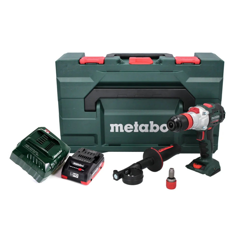 Metabo SB 18 LTX BL Q I Taladradora de percusión sin cable 18 V 130 Nm sin escobillas + 1x baterí recargable 4,0 Ah + carg...
