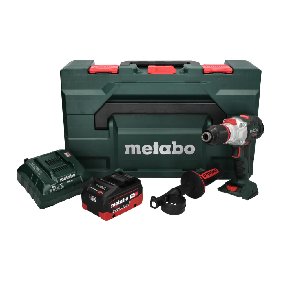 Metabo SB 18 LTX BL I Taladradora de percusión sin cable 18 V 130 Nm sin escobillas + 1x baterí recargable 8,0 Ah + cargad...