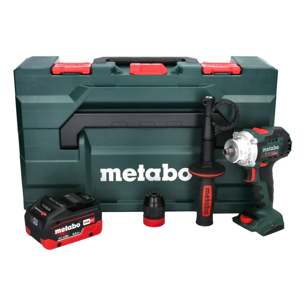 Metabo BS 18 LTX BL Q I Taladro atornillador baterí 18 V 130 Nm sin escobillas + 1x baterí recargable 8,0 Ah + metaBOX - s...