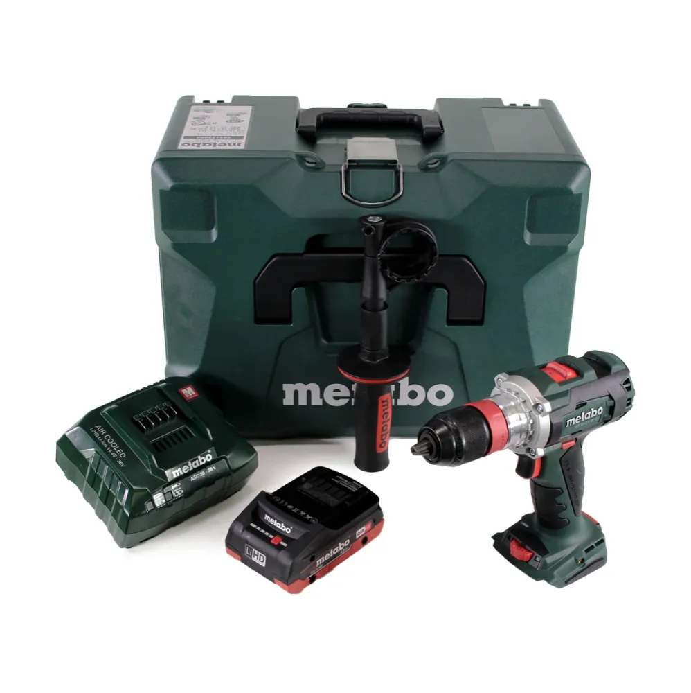Metabo BS 18 LTX BL QI taladro atornillador inalámbrico 18V 120Nm sin escobillas + 1x baterí 4,0Ah + cargador + MetaLoc