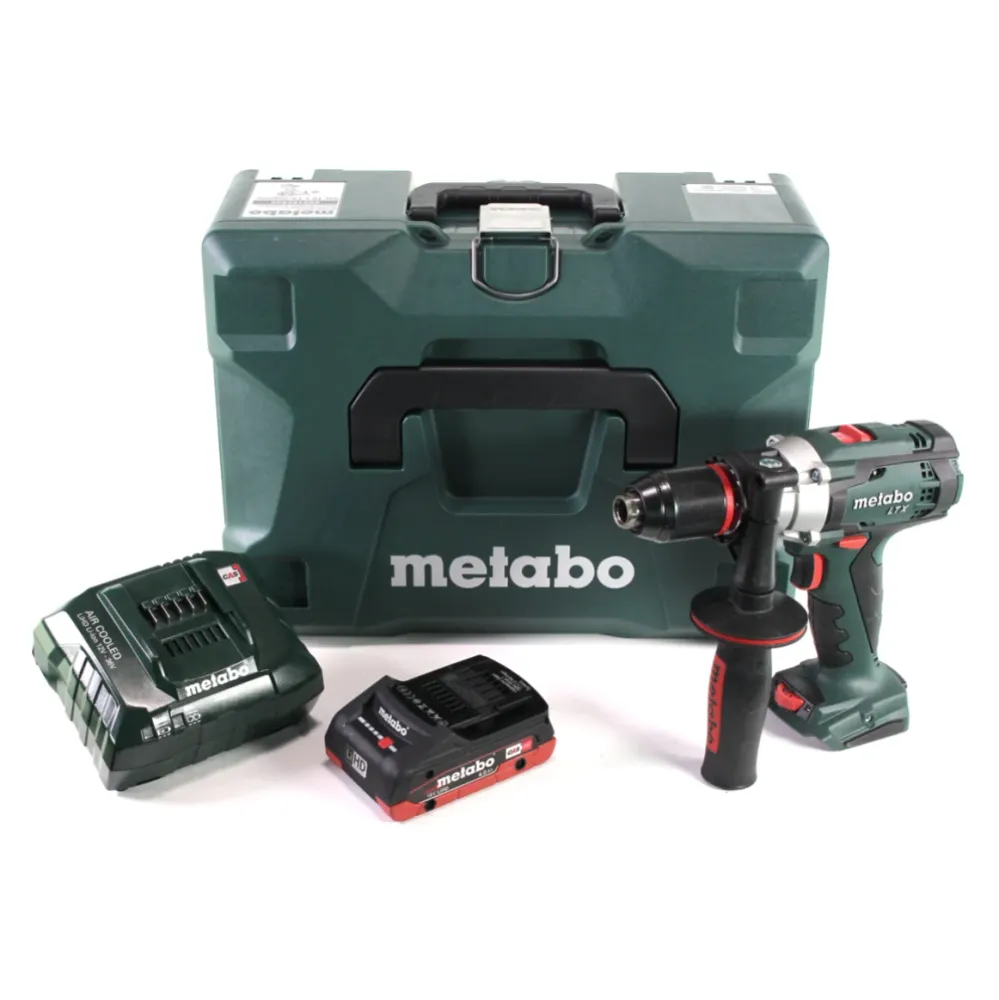 Metabo SB 18 LTX Taladro percutor baterí Impulse 18 V 110 Nm + 1x baterí LiHD 4,0 Ah + cargador + MetaLoc