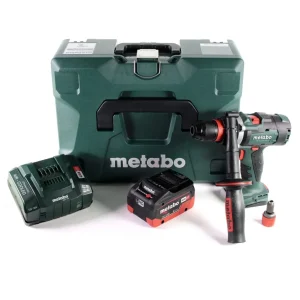 Metabo BS 18 LTX-3 BL QI taladro atornillador baterí 18 V 120 Nm sin escobillas + 1x baterí LiHD 8,0 Ah + cargador + MetaLoc