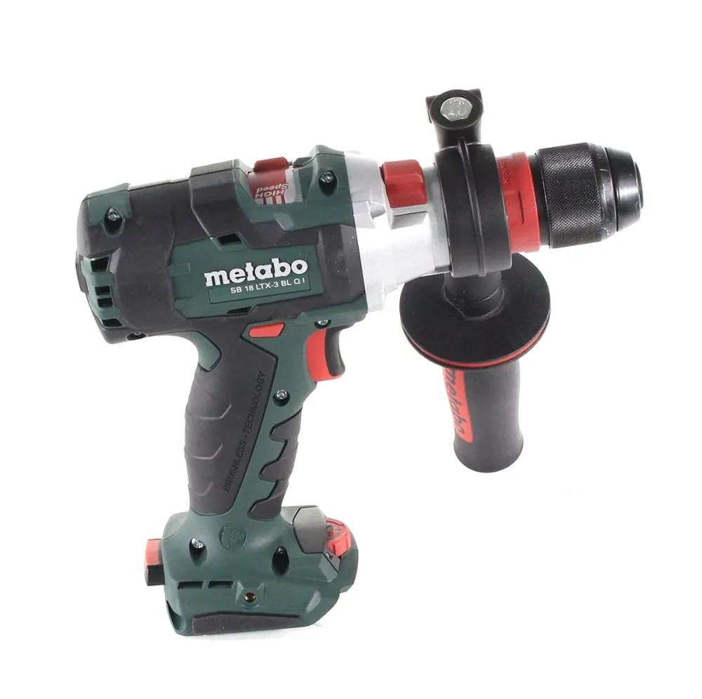 Metabo SB 18 LTX-3 BL QI taladro percutor inalámbrico 18 V 120 Nm Brushless Solo + metaBOX (602357840) - sin baterí, sin c...