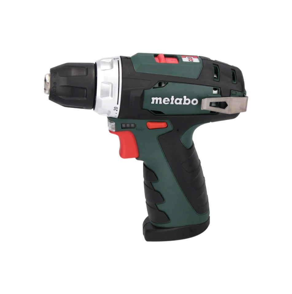 Metabo PowerMaxx BS Basic Set taladro/destornillador inalámbrico 10,8 V 34 Nm (600080880) + 2x baterí 2,0 Ah + cargador +...
