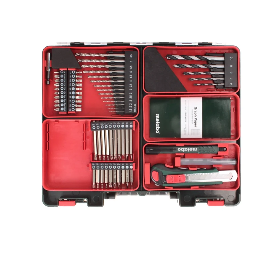 Metabo PowerMaxx BS Basic Set taladro/destornillador inalámbrico 10,8 V 34 Nm (600080880) + 2x baterí 2,0 Ah + cargador +...