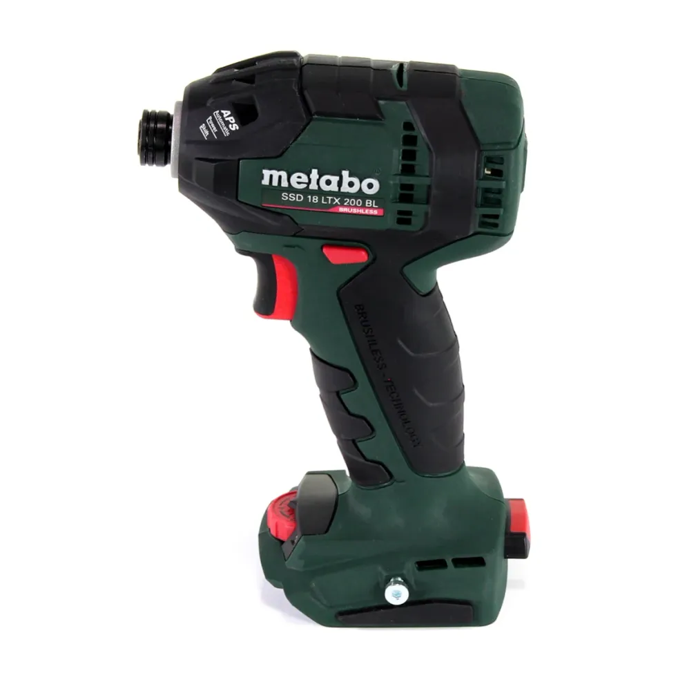 Metabo SSD 18 LTX 200 BL Atornillador de impacto inalámbrico 18V 1/4" 200Nm sin escobillas + 1x baterí 4.0Ah + cargador +...