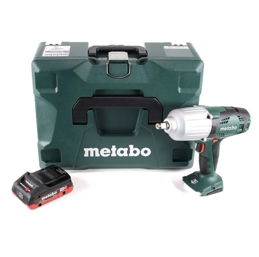 Metabo SSW 18 LTX 600 Atornillador de impacto baterí 18 V 600 Nm 1/2" + 1x baterí LiHD 4,0 Ah + MetaLoc - sin cargador