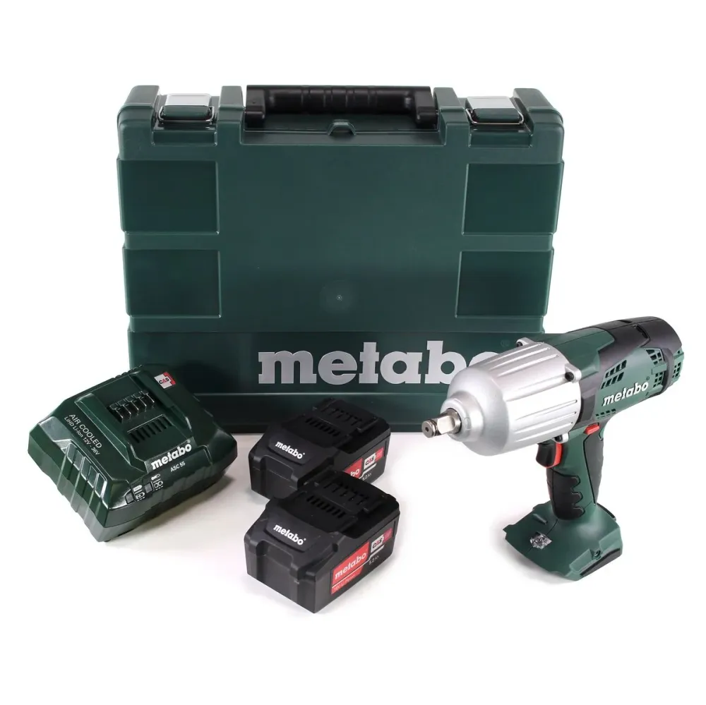 Metabo SSW 18 LTX 600 llave de impacto baterí 18V (602198650) 600Nm 1/2" + 2x baterí 5,2Ah + cargador + maletín