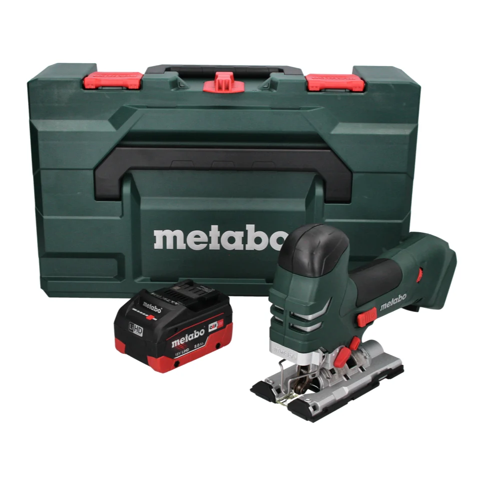 Sierra de calar baterí Metabo STA 18 LTX 140 18 V + 1x baterí 8,0 Ah + metaBOX - sin cargador