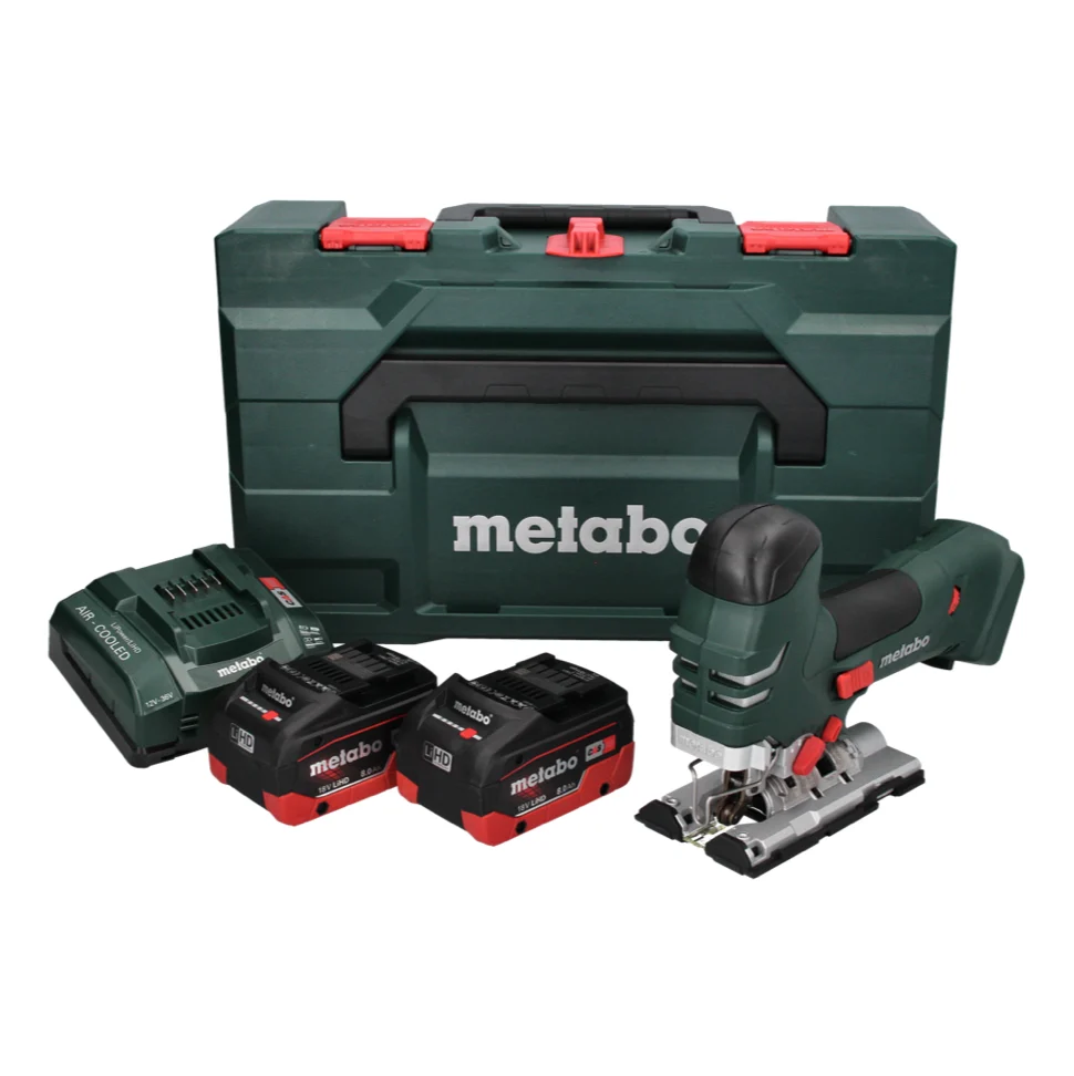 Sierra de calar baterí Metabo STA 18 LTX 140 18 V + 2x baterías 8,0 Ah + cargador + metaBOX