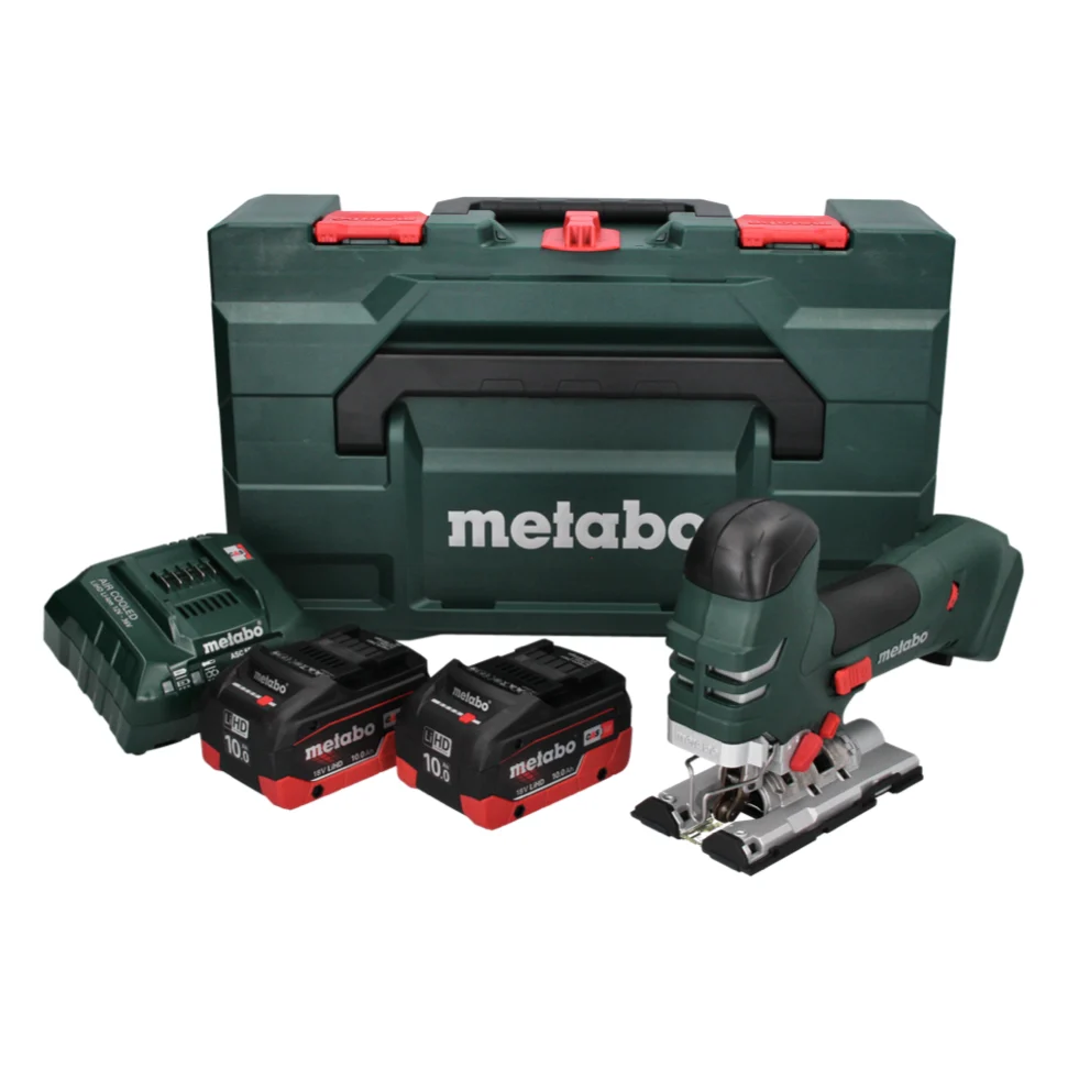 Sierra de calar baterí Metabo STA 18 LTX 140 18 V + 2x baterías 10,0 Ah + cargador + metaBOX