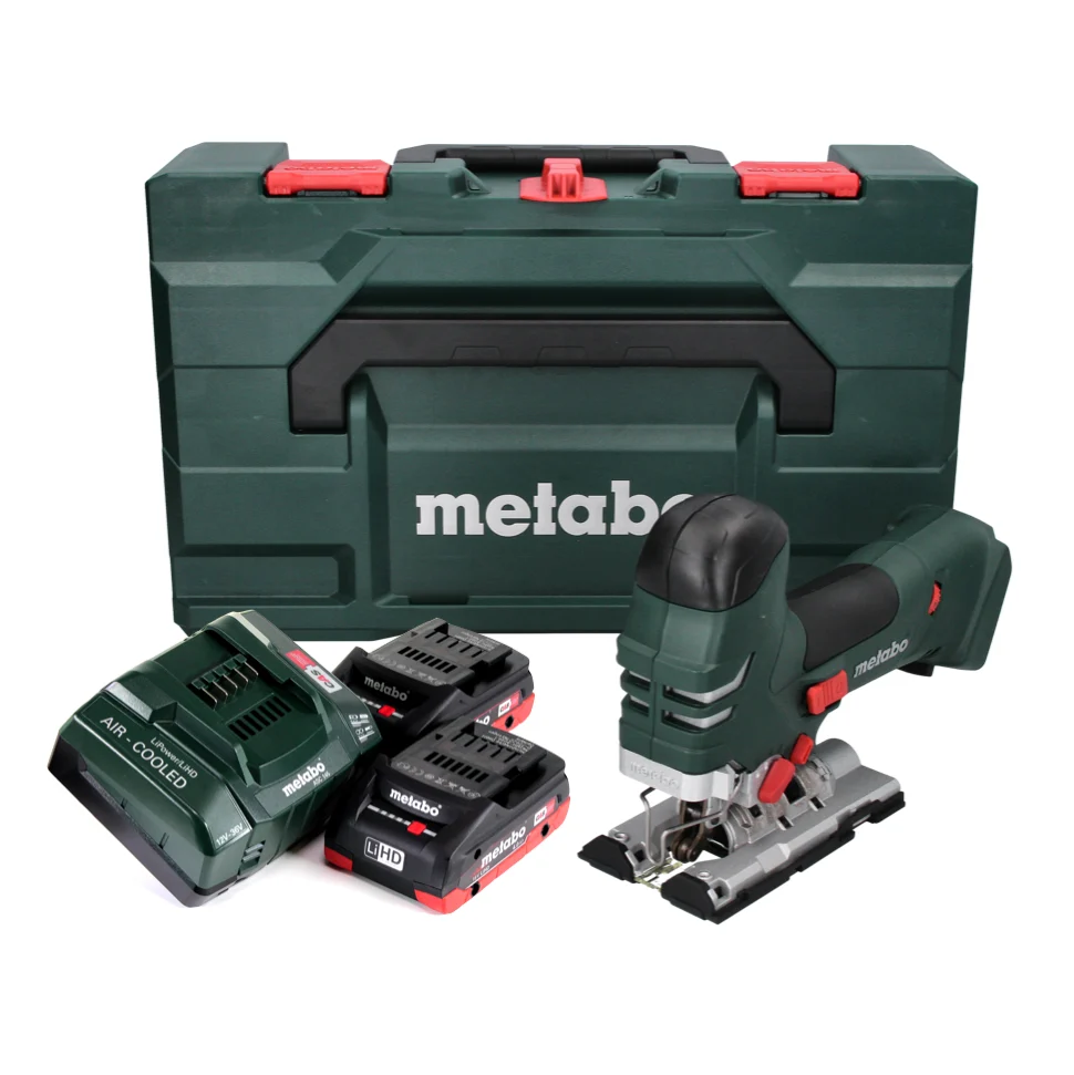 Sierra de calar baterí Metabo STA 18 LTX 140 18 V + 2x baterías 4,0 Ah + cargador + metaBOX