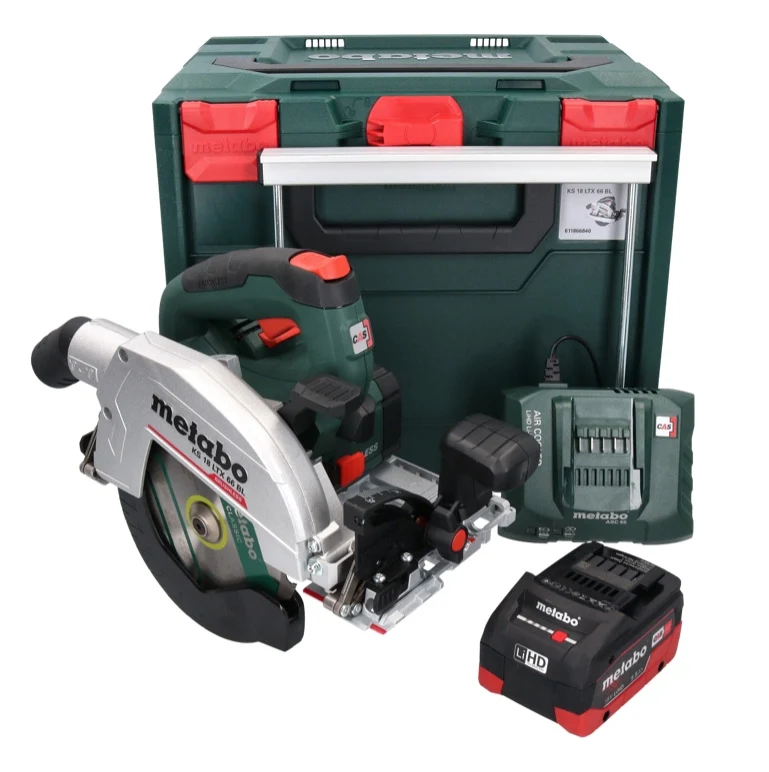 Sierra circular de baterí Metabo KS 18 LTX 66 BL 18 V 165 mm + 1x baterí 5,5 Ah + cargador + metaBOX