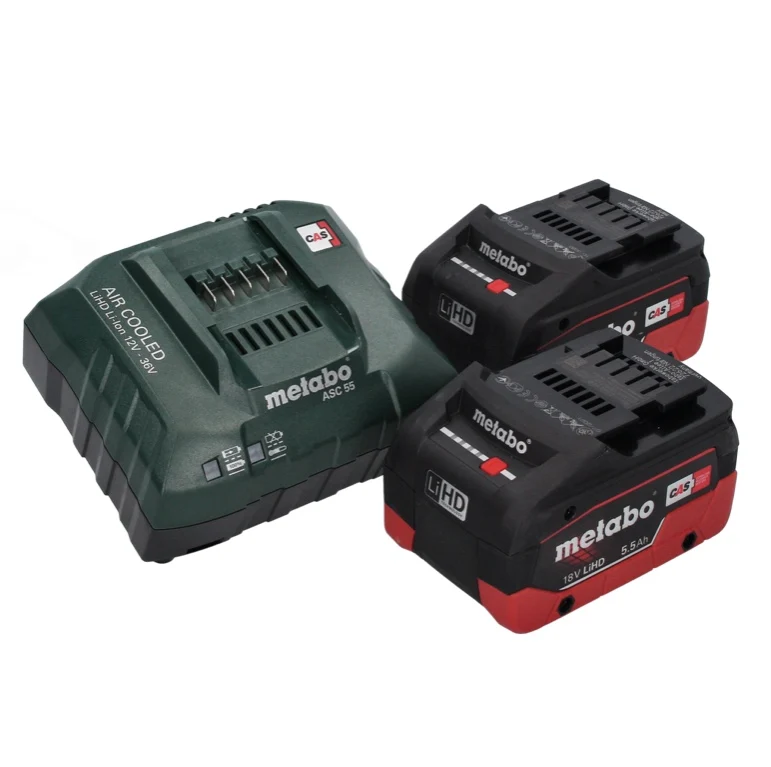 Sierra circular de baterí Metabo KS 18 LTX 66 BL 18 V 165 mm (611866660) + 2x baterí 5,5 Ah + cargador + metaBOX