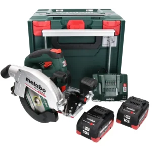 Sierra circular de baterí Metabo KS 18 LTX 66 BL 18 V 165 mm + 2 baterías 10,0 Ah + cargador + metaBOX