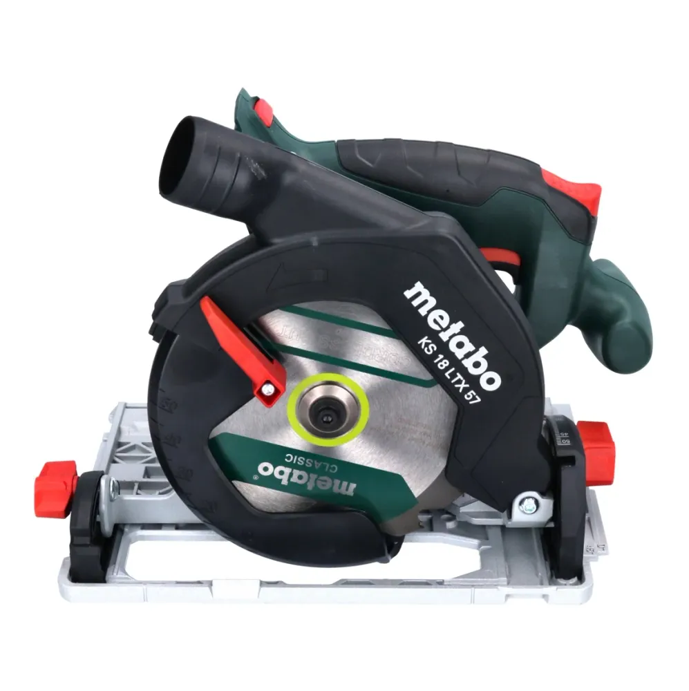 Sierra circular de mano baterí Metabo KS 18 LTX 57 18 V 165 mm + 2x baterí 5,5 Ah + cargador + metaBOX