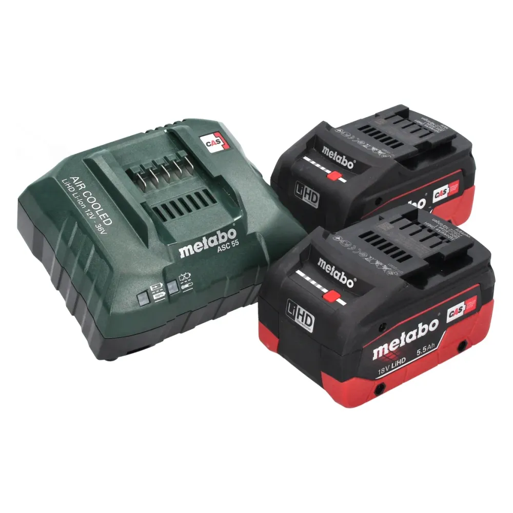 Sierra circular de mano baterí Metabo KS 18 LTX 57 18 V 165 mm + 2x baterí 5,5 Ah + cargador + metaBOX