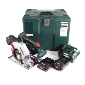 Sierra circular para metal baterí Metabo MKS 18 LTX 58 18V 165 mm (600771840) + 2x baterí 4,0Ah + cargador + MetaLoc