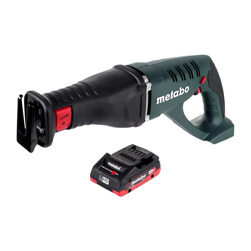 Sierra de sable baterí Metabo ASE 18 LTX sierra alternativa 18 V + 1x baterí 4,0 Ah - sin cargador