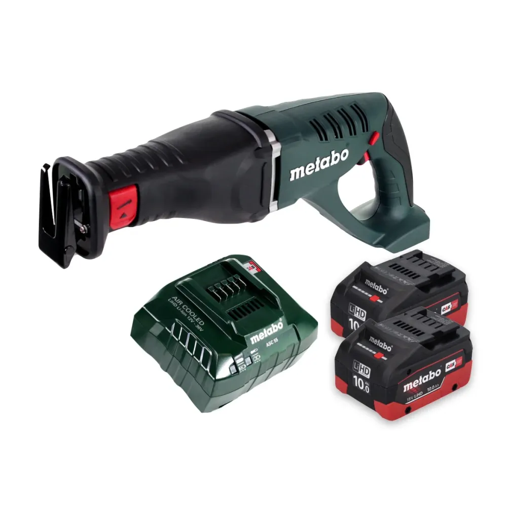 Sierra sable de baterí Metabo ASE 18 LTX 18 V + 2 baterías 10,0 Ah + cargador