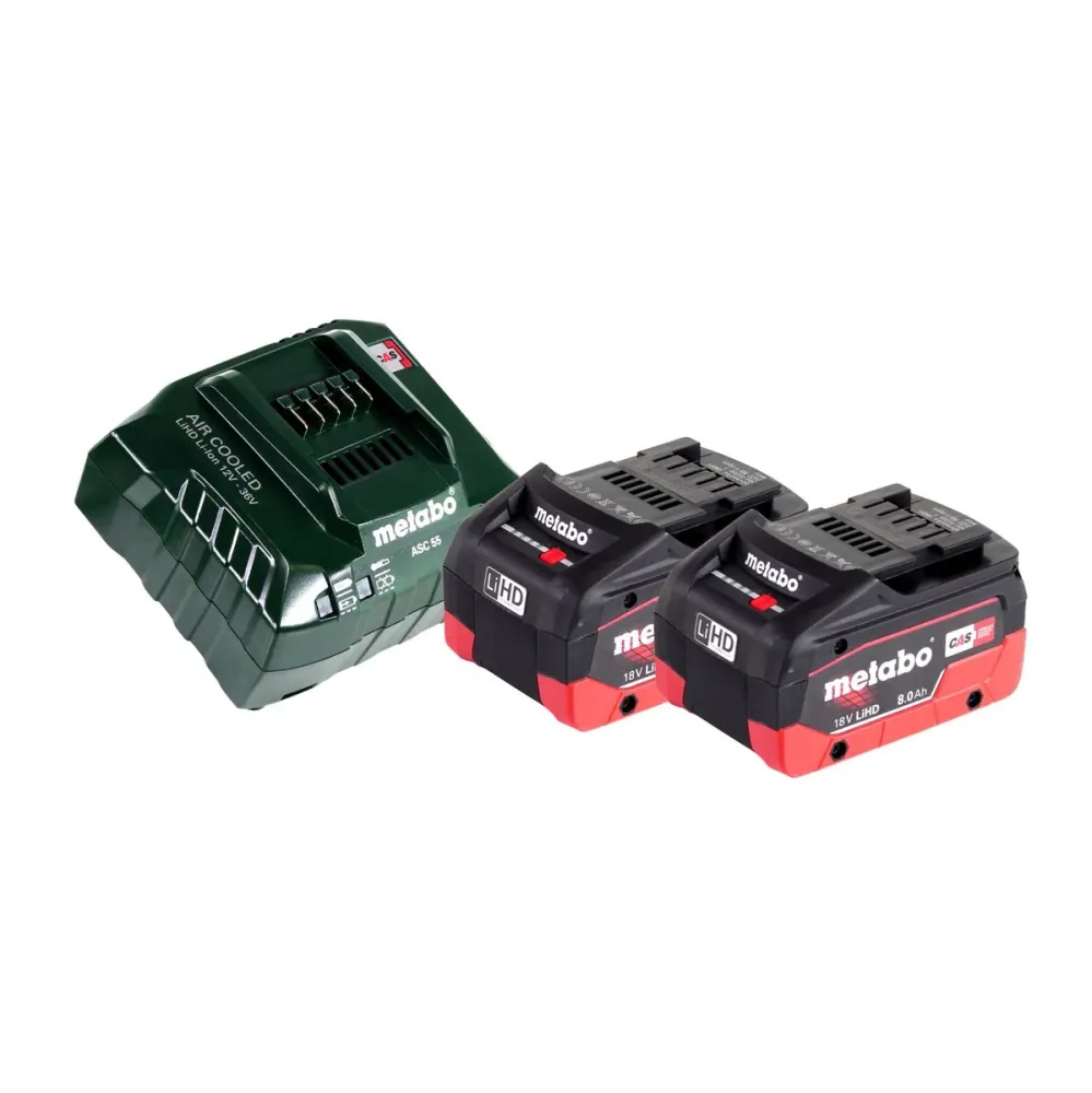 Sierra sable baterí Metabo ASE 18 LTX sierra alternativa 18 V + 2 baterías 8,0 Ah + cargador