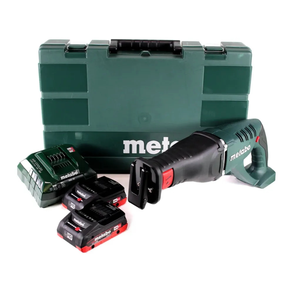 Sierra sable baterí Metabo ASE 18 LTX + 2x baterías 4.0Ah + cargador + estuche
