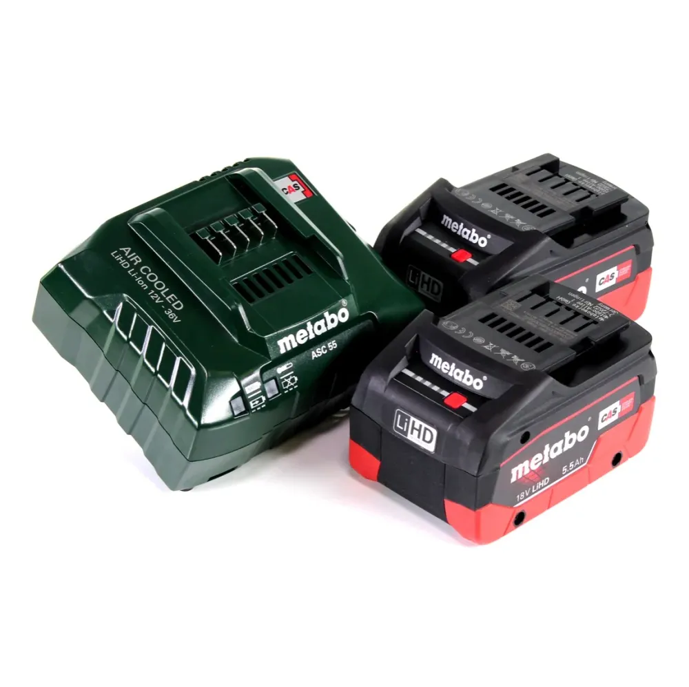 Sierra sable baterí Metabo ASE 18 LTX + 2x baterías 5.5Ah + cargador + estuche (602269660)