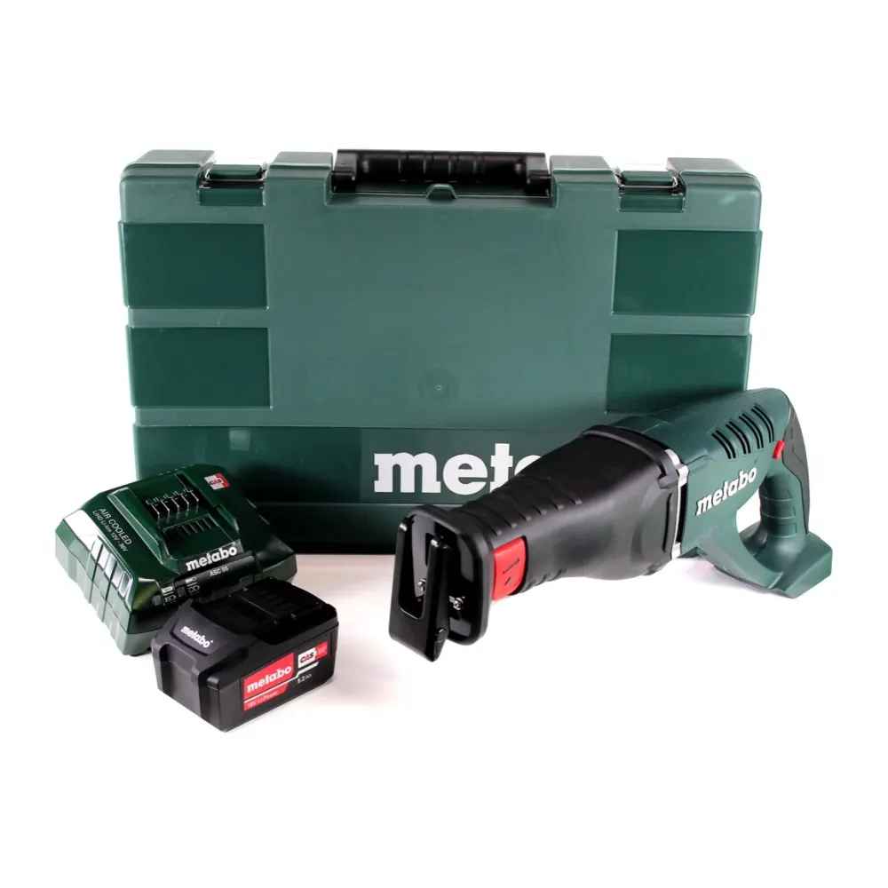 Sierra sable baterí Metabo ASE 18 LTX + 1x baterí 5.2Ah + cargador + estuche