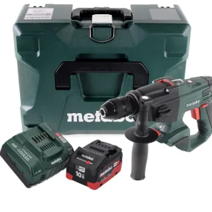 Taladro percutor baterí Metabo SBE 18 LTX 18 V 24 Nm (600845840) + 1 baterí de 10,0 Ah + cargador + MetaLoc