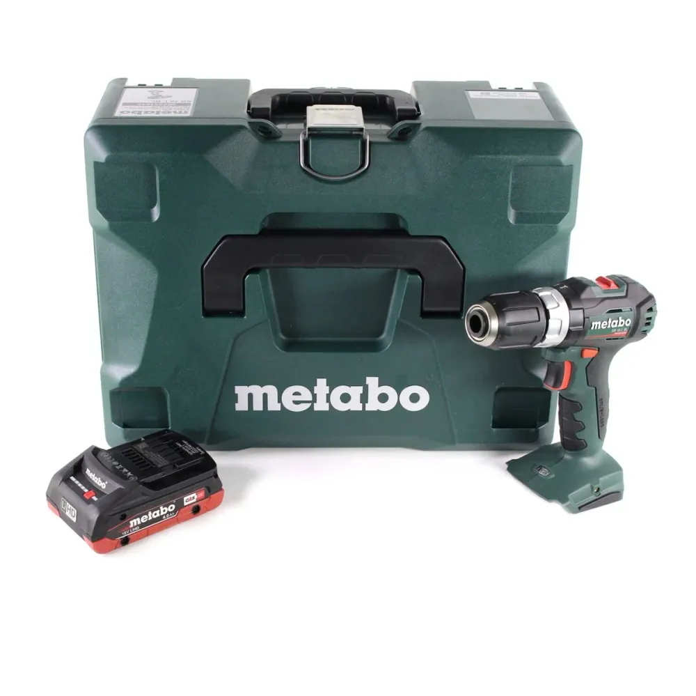 Taladro percutor baterí Metabo SB 18 L BL 18 V 60 Nm sin escobillas + 1x baterí LiHD 4,0 Ah + MetaLoc - sin cargador