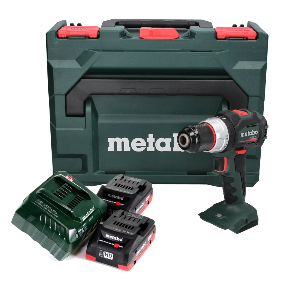 Taladro percutor baterí Metabo SB 18 LT BL 18 V 75 Nm sin escobillas + 2 baterías 4,0 Ah + cargador + metaBOX