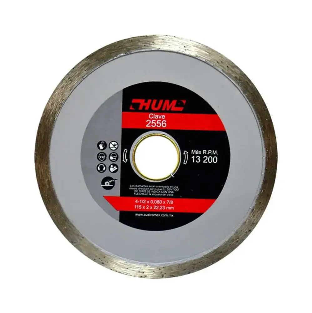 DISCO DIAMANTE CONTINUO 4 1/2 2556 HUML MI FERRE