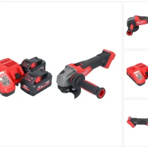 Amoladora angular baterí Milwaukee M18 FSAG115X-552 18 V 115 mm sin escobillas + 2x baterías 5,5 Ah + cargador