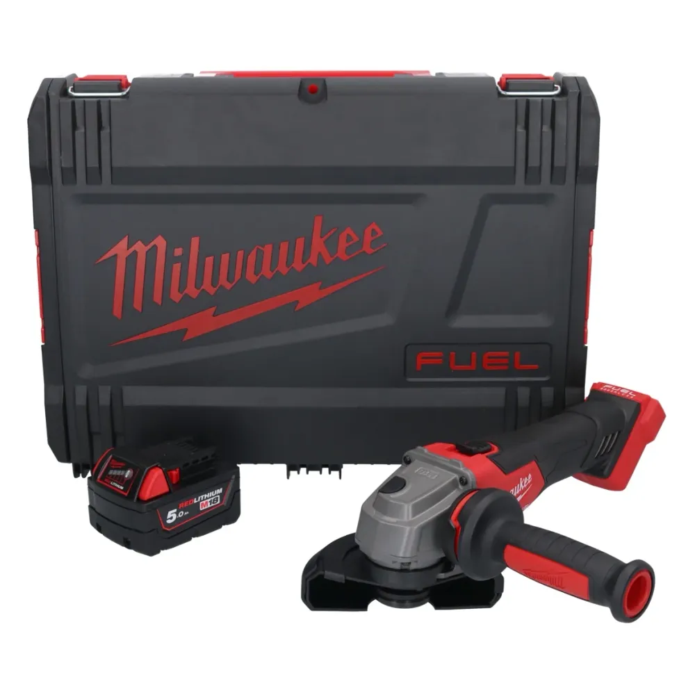 Amoladora angular baterí Milwaukee M18 FSAG125X-501X 18 V 125 mm sin escobillas + 1x baterí 5,0 Ah + caja HD - sin cargador