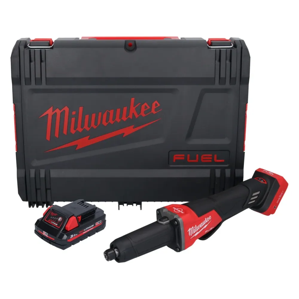 Amoladora recta baterí Milwaukee M18 FDGROVPDB-301X 18 V sin escobillas + 1x baterí 3.0 Ah + caja HD - sin cargador